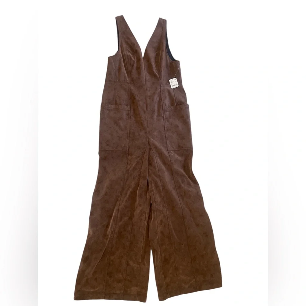 We The Free Nico Faux Suede One-Piece Jumpsuit, Suede, Brown,Medium - Picture 2 of 11